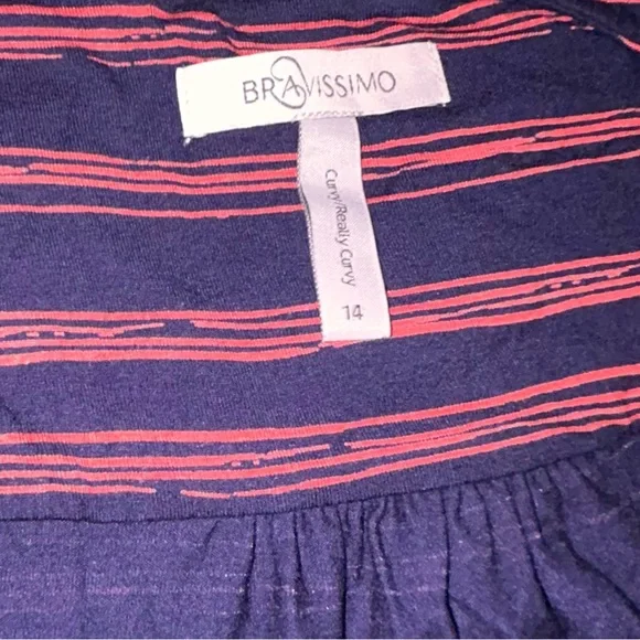 Striped Sleeveless Curvy Dress - Picture 7 of 11